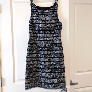 Ann Taylor black and white dress